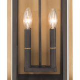 Lendel 9.75'' Twilight Bronze + Textured Gold Outdoor Sconce by Crystorama