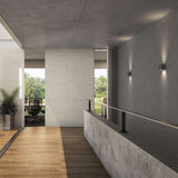 LEDWALL G CC Square Directional Wall Sconce Black By DALS Lifsetyle View1