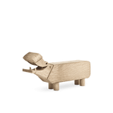 Kay Bojesen Liliput Hippo, Oak, H: 2.4" By Kay Bojesen