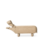 Kay Bojesen Liliput Hippo, Oak, H: 2.4" By Kay Bojesen