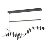 LILY LINEAR SUSPENSION BY HUBBARDTON FORGE, FINISH: BLACK, ACCENT: BLACK, , | CASA DI LUCE LIGHTING