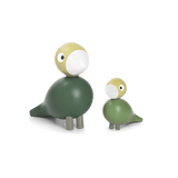 Kay Bojesen Liv & Lykke Bird Pair, Green, H: 3.9" By Kay Bojesen