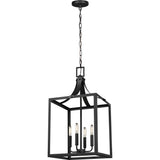 Labette Outdoor Wall Lantern — 27.5 Inch, Black
