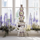 Bjørn Wiinblad Lady with Hat Floor Vase, Plum, H: 39" By Bjorn Wiinblad