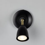 Lainio Wall Light Polished_Brass_Matt_Black_Shade