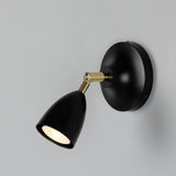 Lainio Wall Light Polished_Brass_Matt_Black_Shade