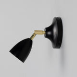 Lainio Wall Light - Polished Brass / Matte black shade