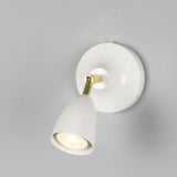 Lainio Wall Light Polished_Brass_White_Shade