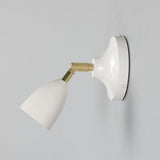 Lainio Wall Light Polished_Brass_White_Shade