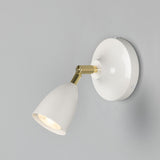 Lainio Wall Light Polished_Brass_White_Shade