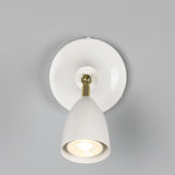 Lainio Wall Light - Polished Brass / white shade