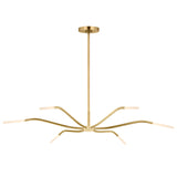 Lajos Chandelier Small Hand Rubbed Antique Brass By Visual Comfort Main View 2
