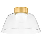 Lakeside Flush Mount Medium Aged Brass By Hudson Valley