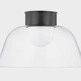 Lakeside Flush Mount Medium Distressed Bronze By Hudson Valley - Front View