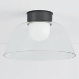 Lakeside Flush Mount Medium Distressed Bronze By Hudson Valley - Side View