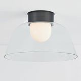 Lakeside Flush Mount Medium Distressed Bronze By Hudson Valley - With Light