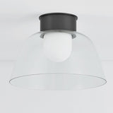 Lakeside Flush Mount Small Distressed Bronze By Hudson Valley - Side View