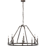 Landen Chandelier — 33 7/8", Smith Steel
