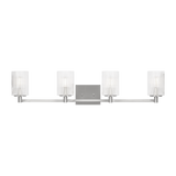 Lando Vanity Light Extra Large Brushed Steel By Generation Lighting