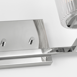 Lando Vanity Light Extra Large Chrome By Generation Lighting Detailed View