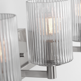 Lando Vanity Light Large Brushed Steel By Generation Lighting Detailed View