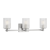 Lando Vanity Light Large Brushed Steel By Generation Lighting