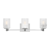 Lando Vanity Light Large Chrome By Generation Lighting Front View