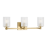 Lando Vanity Light Large Satin Brass By Generation Lighting