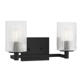 Lando Vanity Light Medium Midnight Black By Generation Lighting