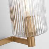 Lando Vanity Light Medium Satin Brass By Generation Lighting Detailed View