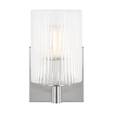 Lando Vanity Light Small Brushed Steel By Generation Lighting Front View