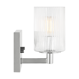 Lando Vanity Light Small Chrome By Generation Lighting Side view