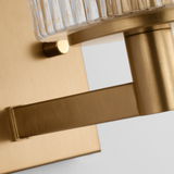 Lando Vanity Light Small Satin Brass By Generation Lighting Detailed View