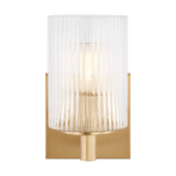 Lando Vanity Light Small Satin Brass By Generation Lighting Front View