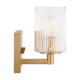 Lando Vanity Light Small Satin Brass By Generation Lighting Side View