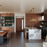 Larkin Semi Flush Mount Medium By Troy Lighting - Lifestyle View