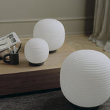 Lantern Globe Floor Lamp Medium By New Works Lifestyle View