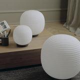 Lantern Globe Table Lamp Medium By New Works Lifestyle View