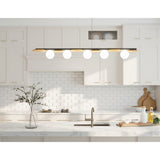 Large Luna Linear Pendant by Accord in Kitchen Area