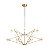 Lassell Chandelier Natural Brass 2 Tiers By Visual Comfort Modern