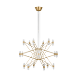 Lassell Chandelier Natural Brass 3 Tiers By Visual Comfort Modern