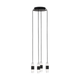 Lassell Chandelier Nightshade Black 4 Lights By Visual Comfort Modern