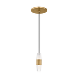 Lassell Pendant Light Natural Brass Short By Visual Comfort Modern