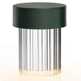 Last Order Fluted Outdoor Table Lamp Matt Green By Flos