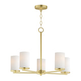 Lateral Chandelier Satin Brass by Maxim Lighting