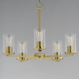 Lateral Chandelier Satin Brass by Maxim Lighting