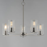 Lateral Chandelier Satin Nickel by Maxim Lighting
