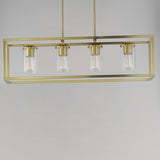 Lateral Linear Suspension Satin Brass by Maxim Lighting