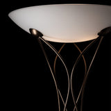 Lattice Floor Lamp detail in Bronze, by Hubbardton Forge