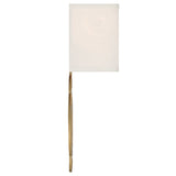 Laurel 2 Light Sconce Vibrant Gold White By Crystorama - Side View
